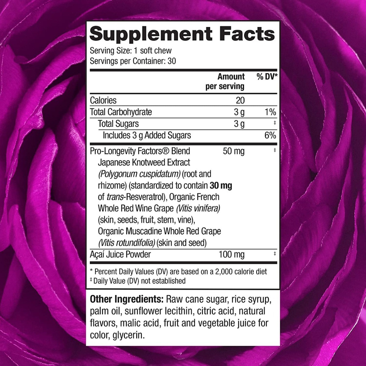 Salud y Equipamiento Médico - Resveratrol 30 Tabletas Masticable 1