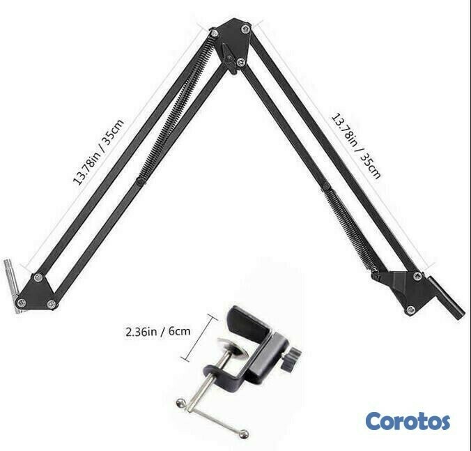 camaras y audio - Soporte de mesa de microfono condensador  3