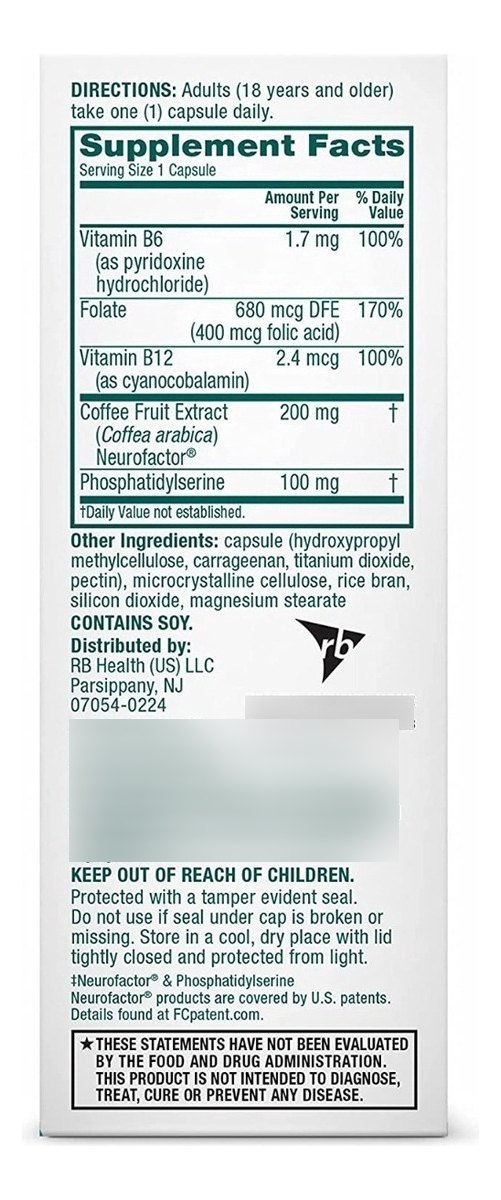 Salud y Equipamiento Médico - Neuriva Nootropic Brain Suplemento Plus 30 Capsulas 3