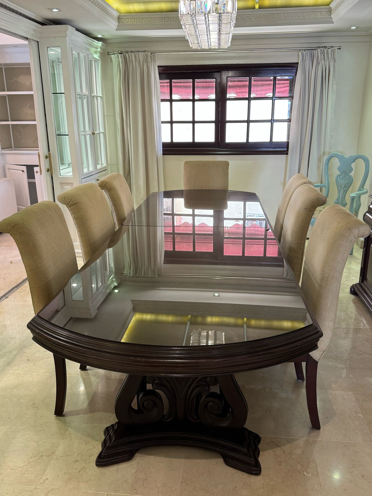 muebles y colchones - COMEDOR DE 8 SILLAS EN CAOBA 3