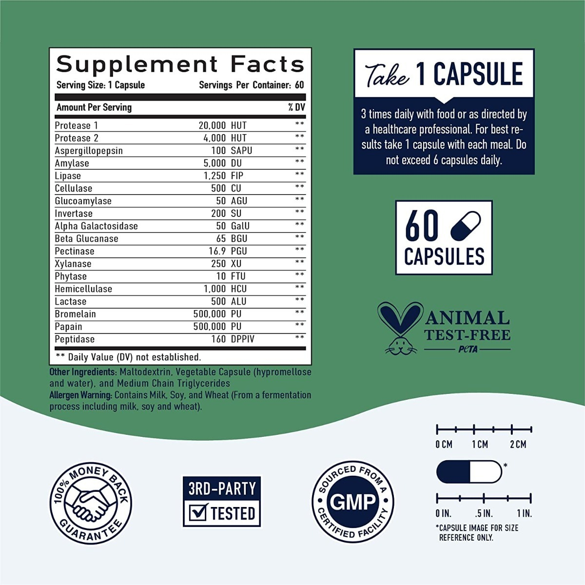 Salud y Equipamiento Médico - Enzimas Digestivas Smnutrition - U - Unidad A $4866 1