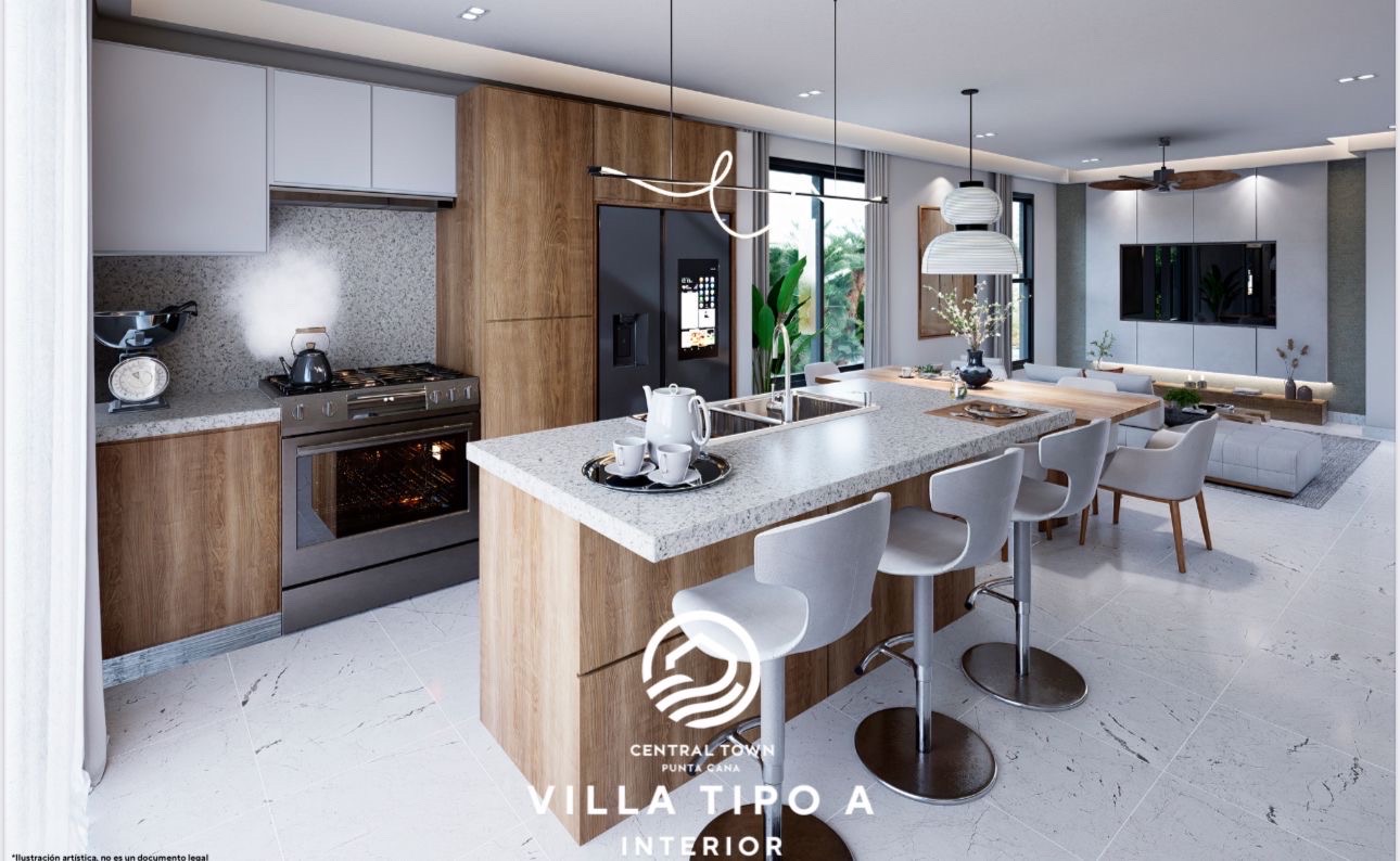 casas vacacionales y villas - venta de villas en punta cana a 2 minutos del downtown Punta cana  2