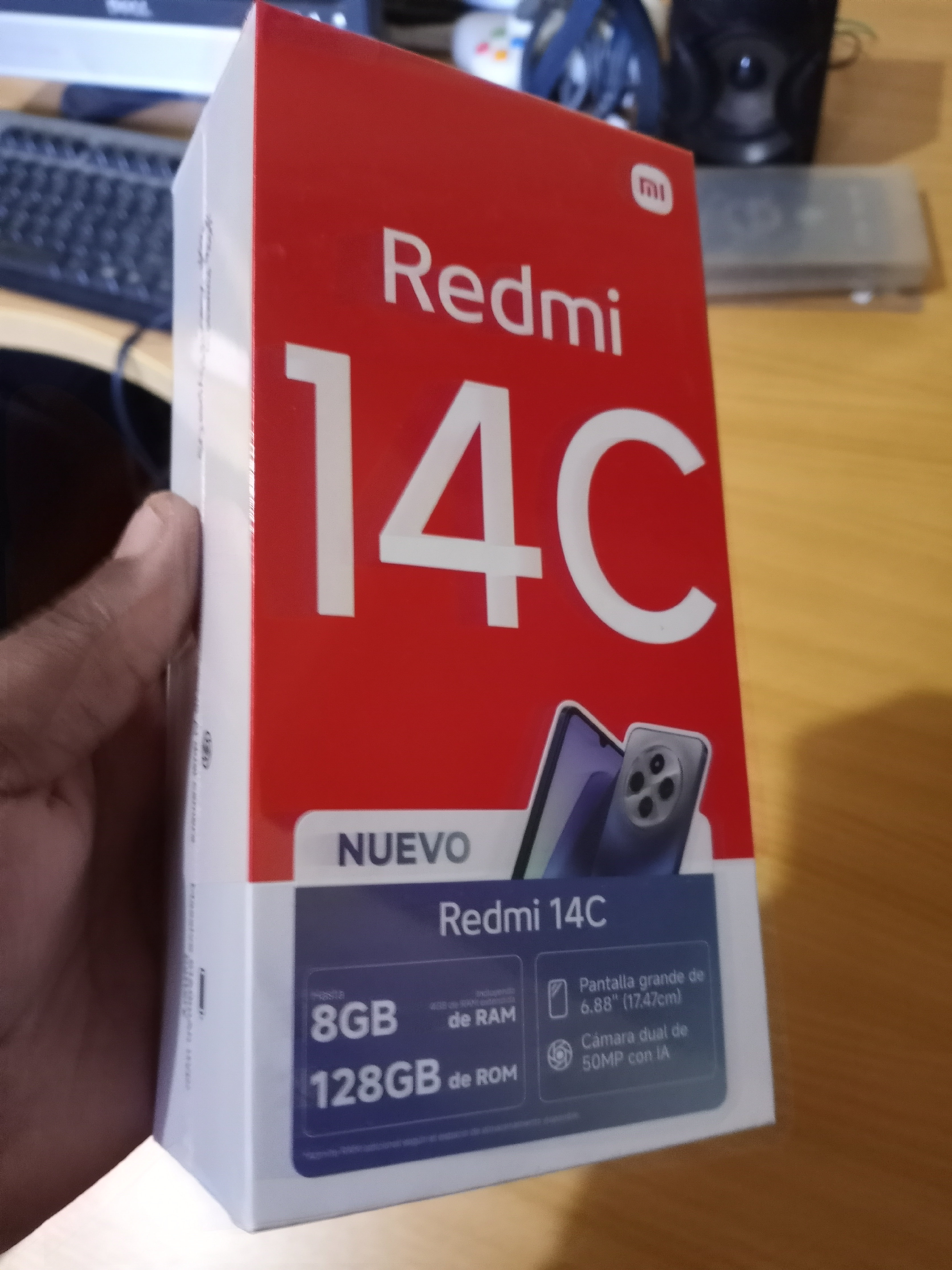 celulares y tabletas - Xioami Redmi 14c 128gb, 8gb de Ram azul nuevo con su caja  3