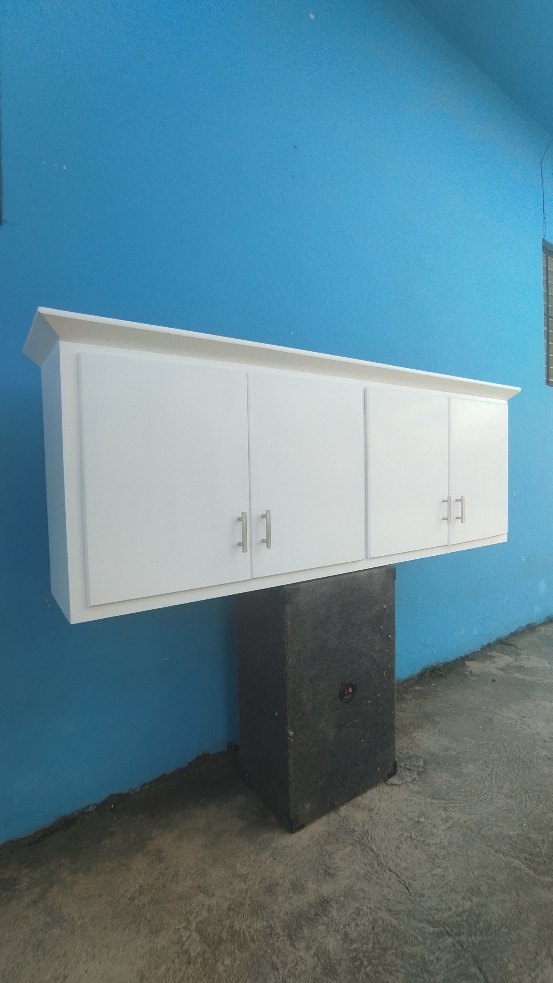 muebles y colchones - Pantry de cocina pequeño blanco  0