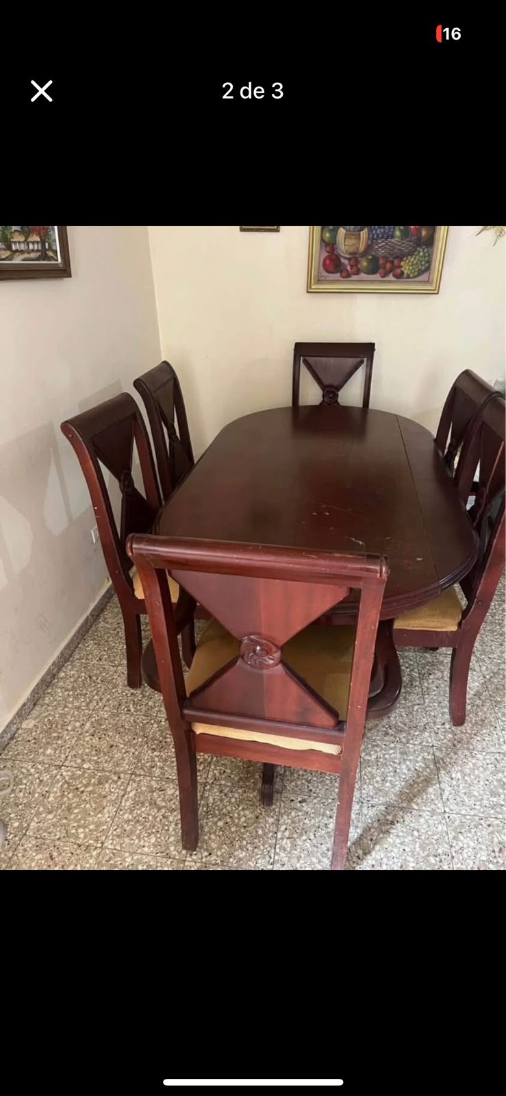muebles y colchones - Comedor de caoba 2