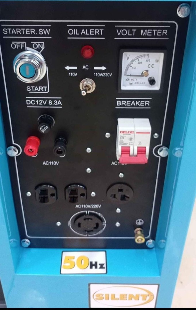 construccion e industrial - Planta eléctrica de gazoil 5.5 kilo 110 220V encendido eléctrico 6