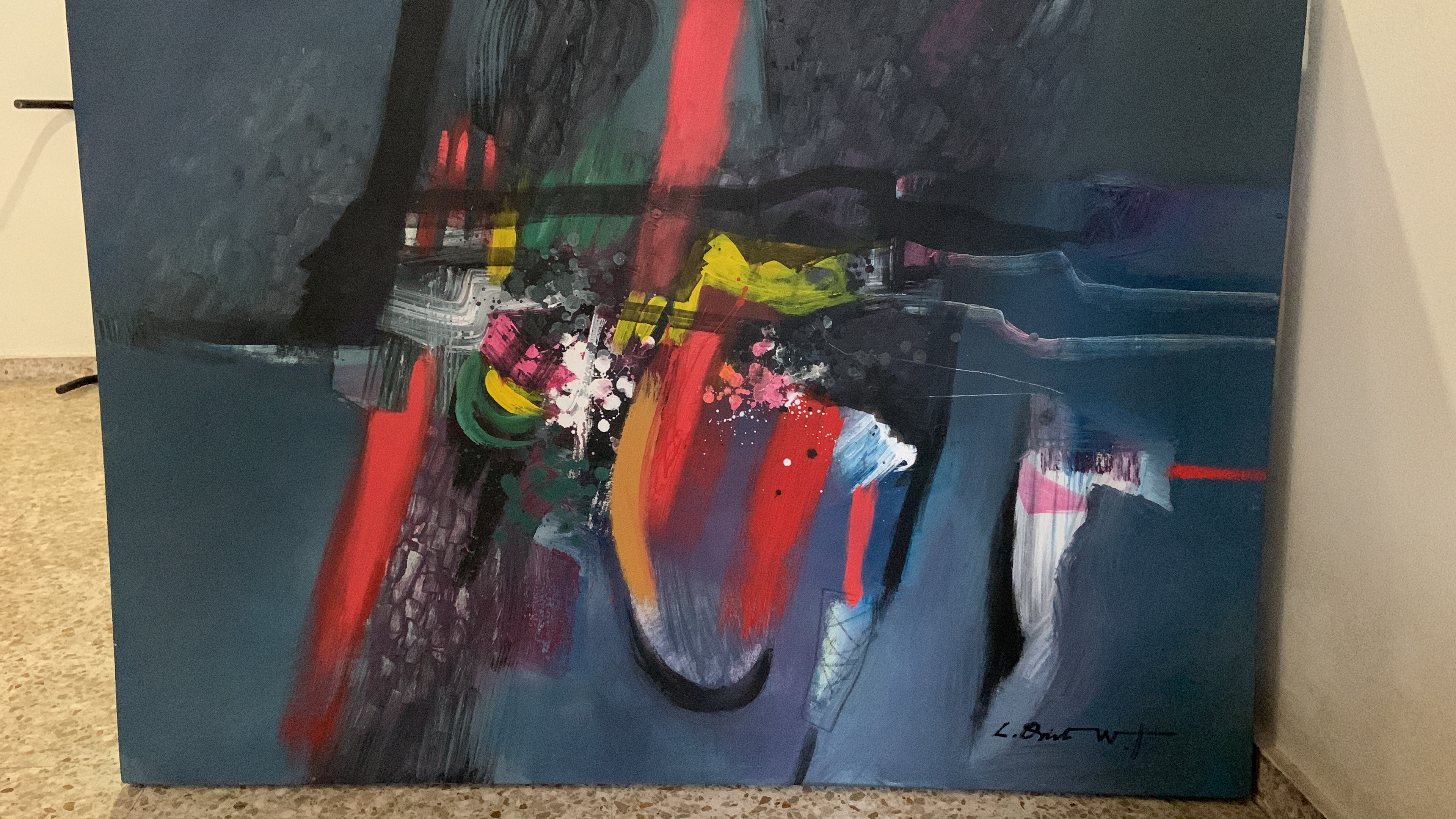 arte y antigüedades - Cuadro Del Pintor Luis Oviedo Weber 0