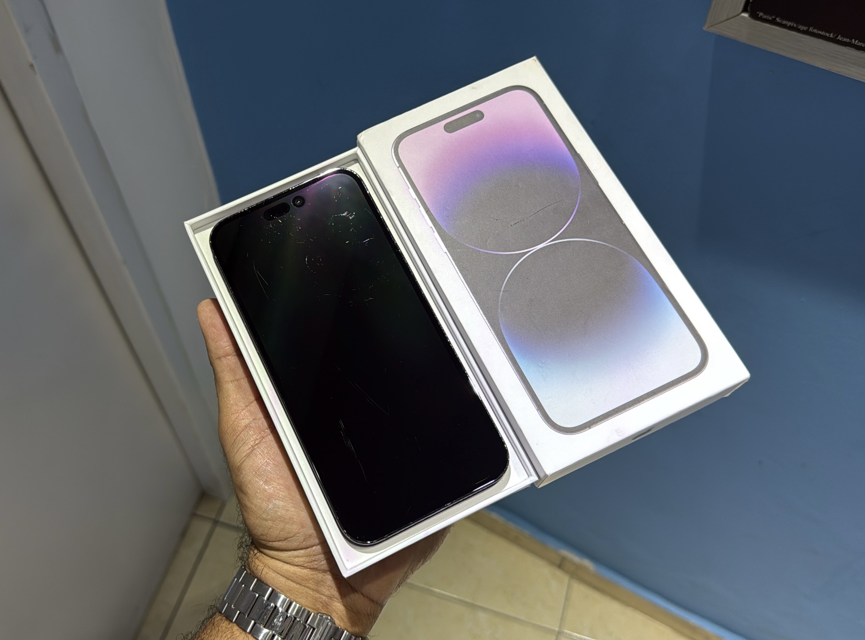 celulares y tabletas - iPhone 14 Pro Max 256GB Purple impecable $ 43,500  1