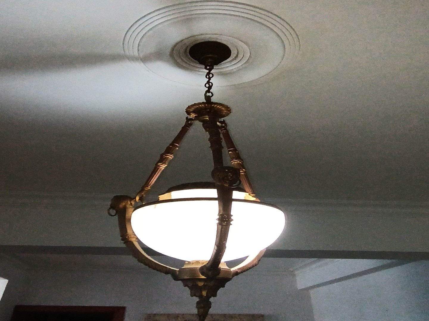 decoración y accesorios - Lámpara de alabastro y bronce 0