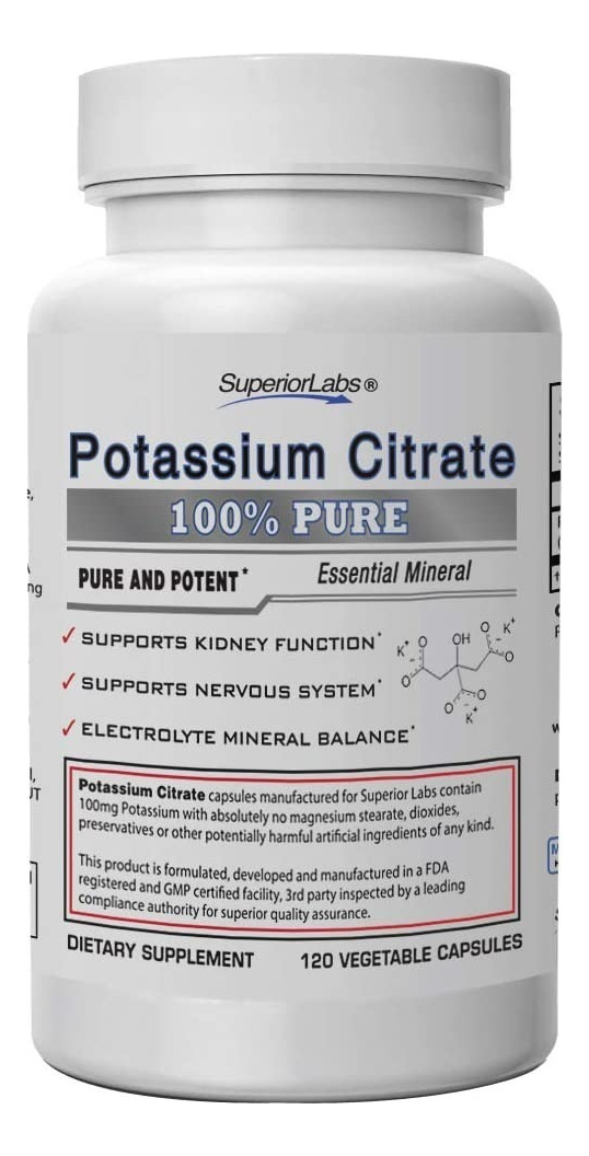 Salud y Equipamiento Médico - Potasio 120 Cap Superior Labs 0