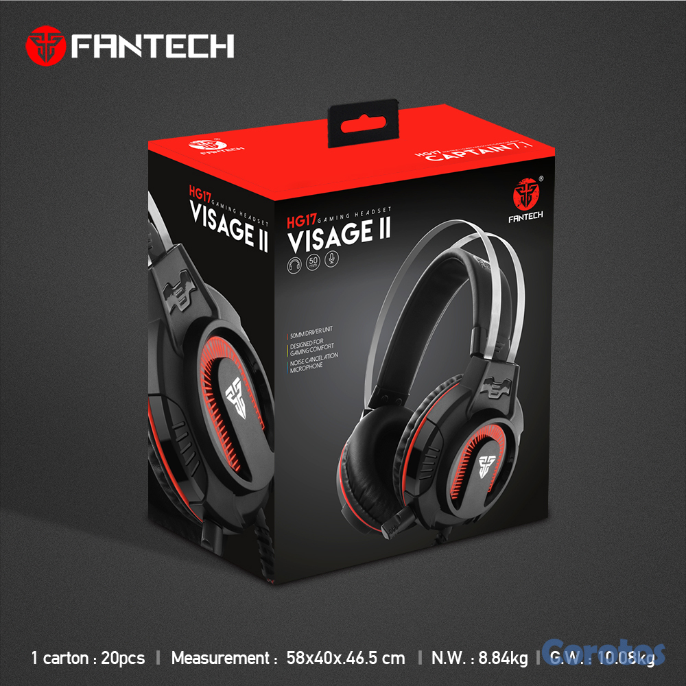 computadoras y laptops - Audifonos con Microfono Gaming fantech hg17s  Gaming  RGB 2