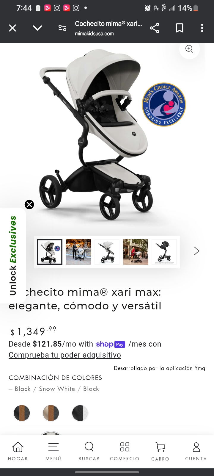 coches y sillas - Coche de bebé marca mima® xari 5
