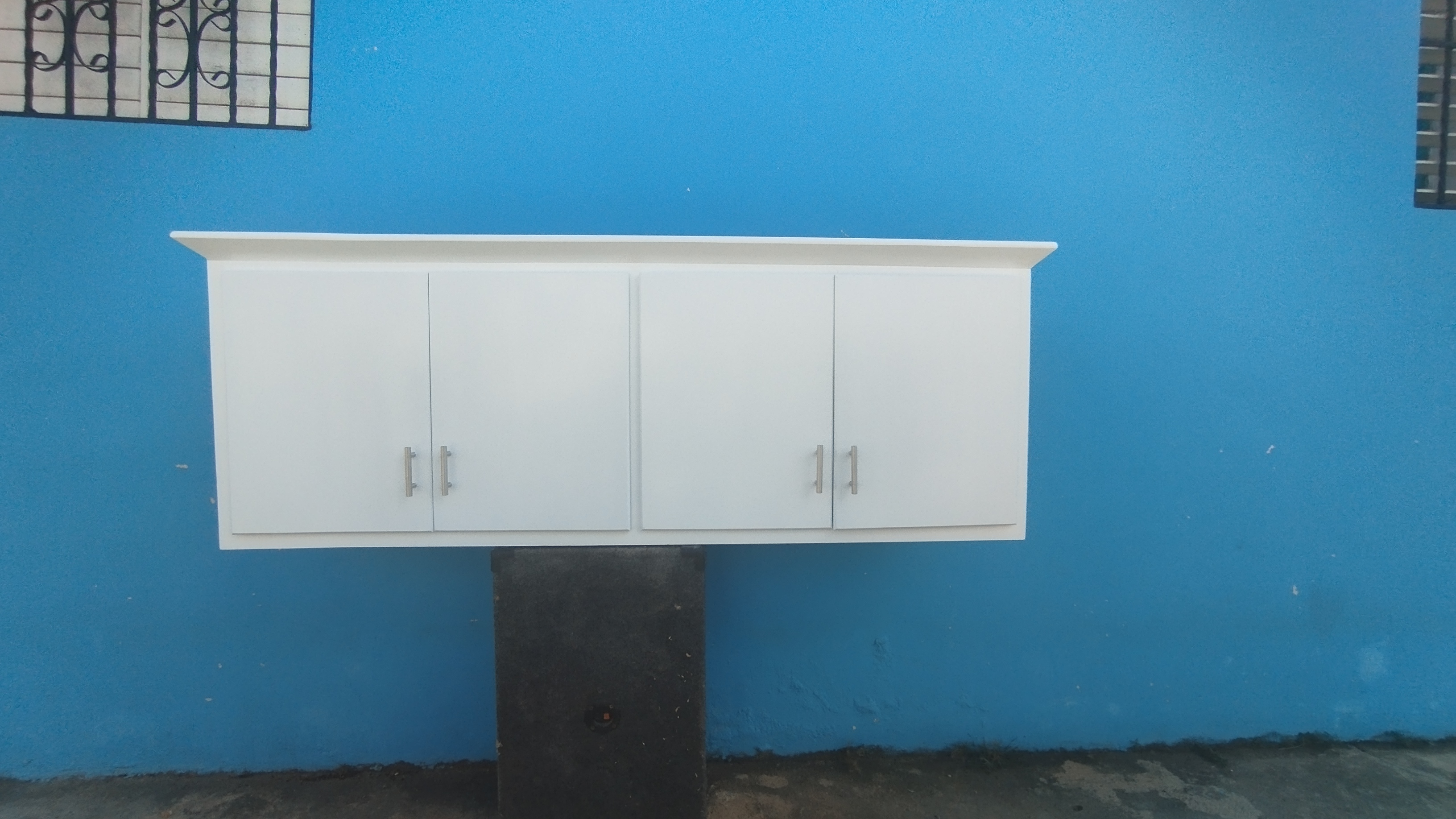muebles y colchones - Pantry de cocina pequeño blanco  1