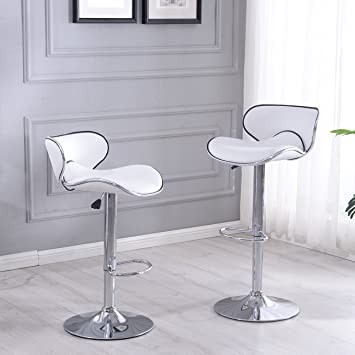 decoración y accesorios - Taburete De Bar, Barra, Silla Alta, Desayunador Sillas Altas NEGRO y BLANCO 1