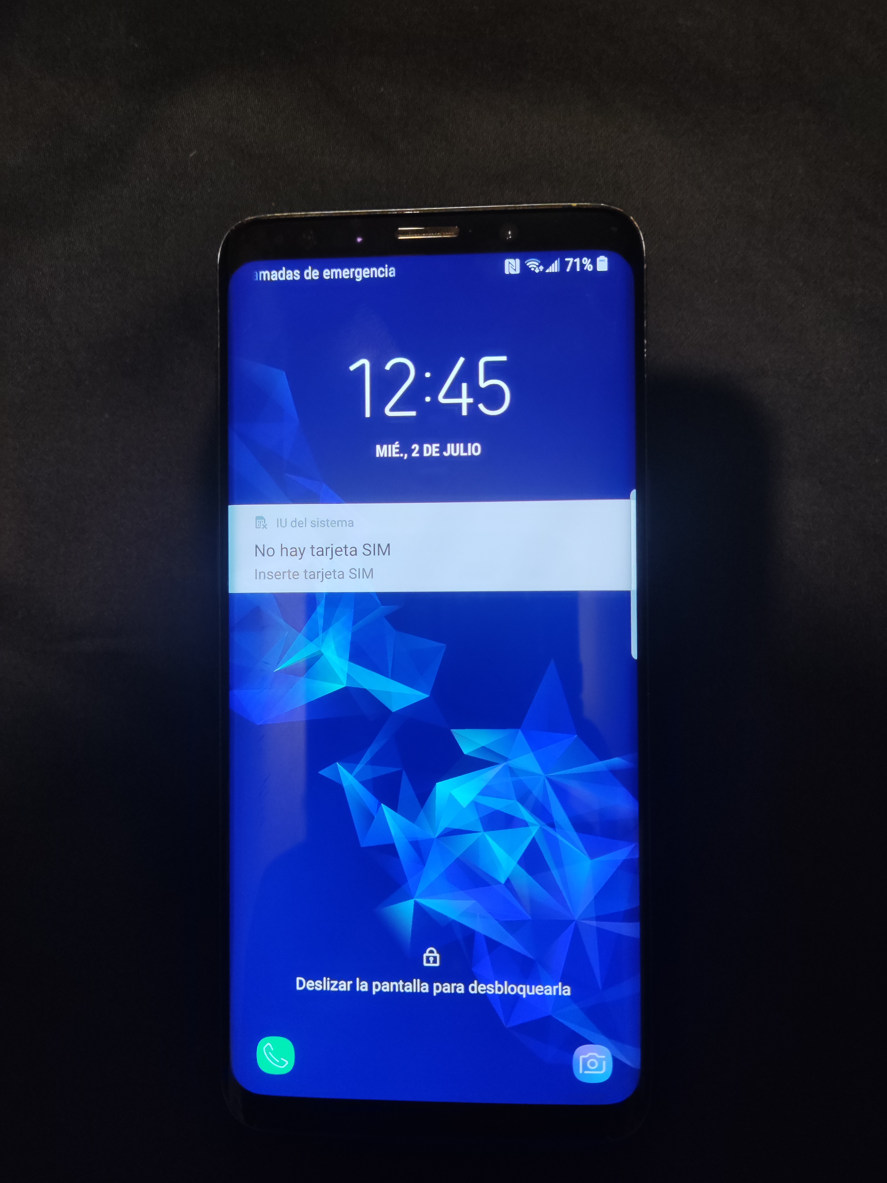 celulares y tabletas - Samsung Galaxy S9 Azul 64GB Chip Físico. 1