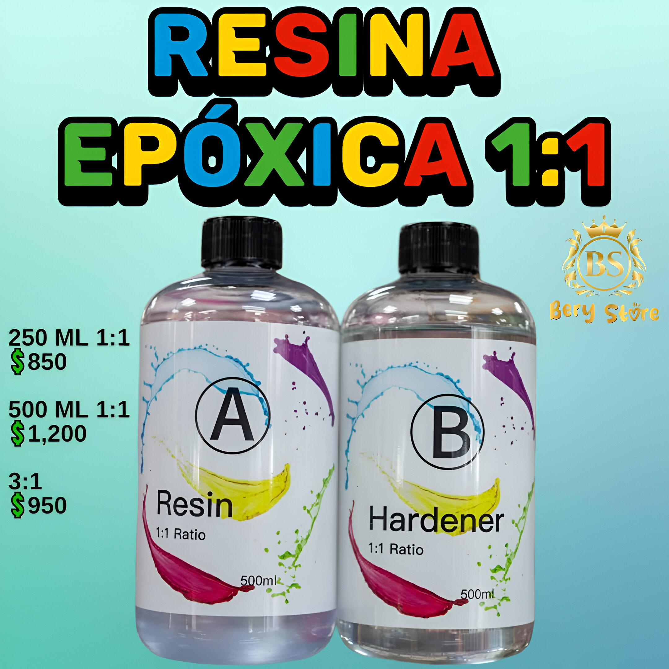 decoración y accesorios - RESINA EPOXICA 1:1 | RESINA EPOXICA 3:1 | RESINA 2