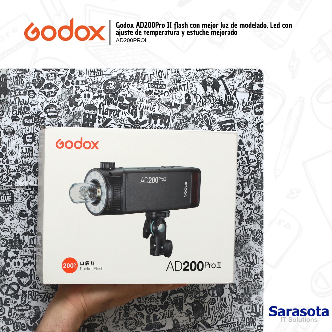 accesorios para electronica - Godox AD200Pro II  con estuche de regalo  1