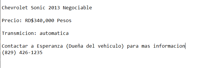 carros - Negociable Chevrolet Sonic 2013  1