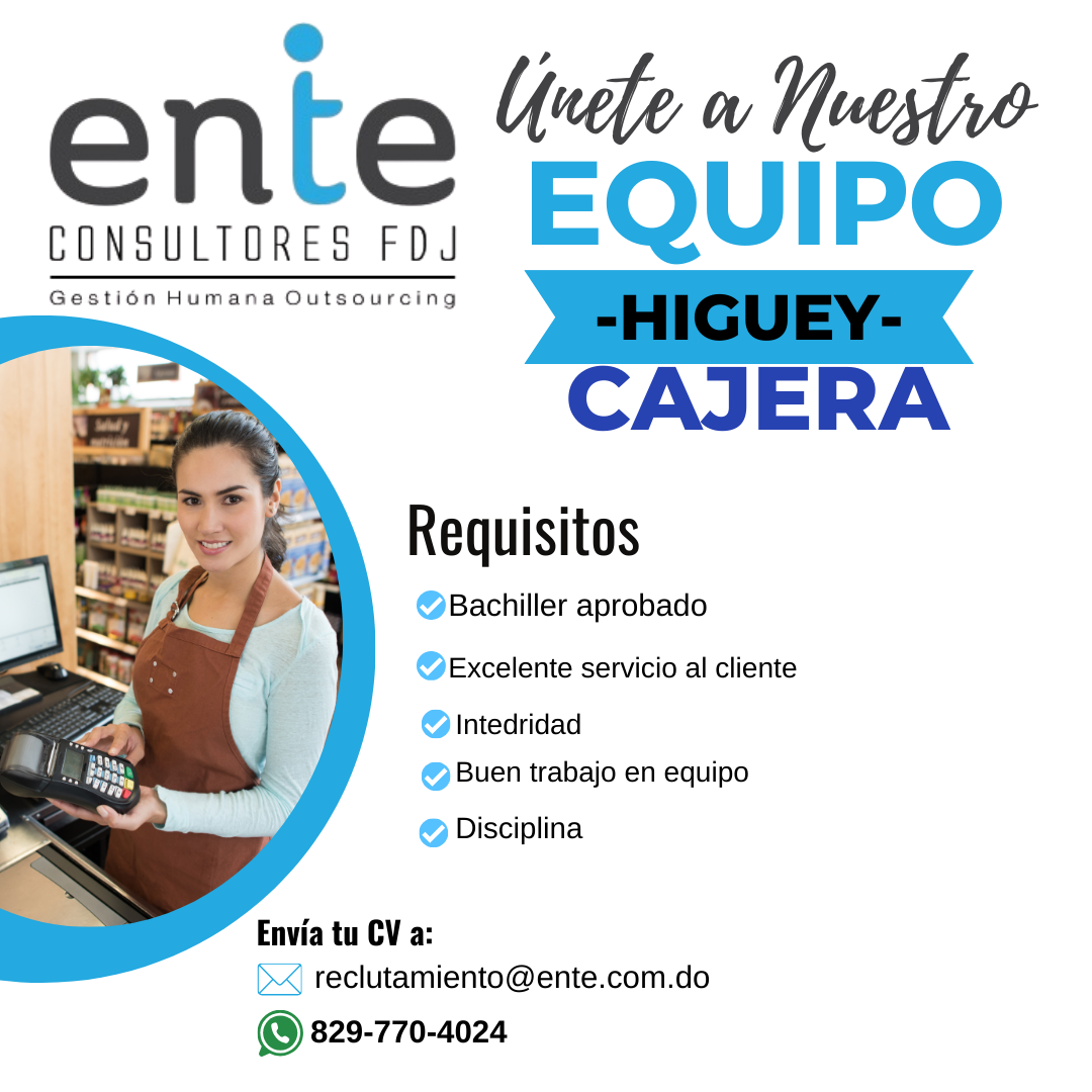 empleos disponibles - CAJERA 