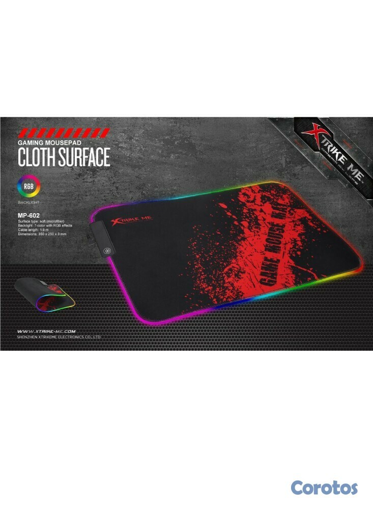 computadoras y laptops - MOUSE PAD GAMING CON LUCES XTRIKE ME
MP602 1