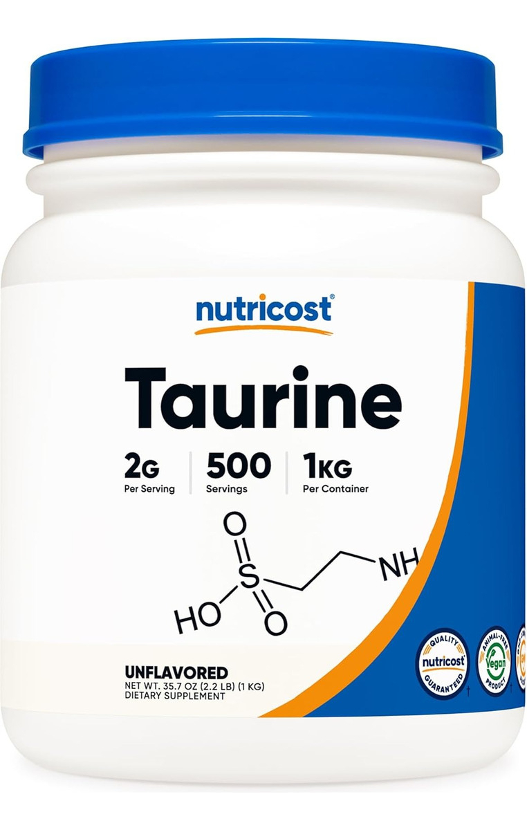 Salud y Equipamiento Médico - Taurina En Polvo Nutricost (1kg) - 500 Raciones