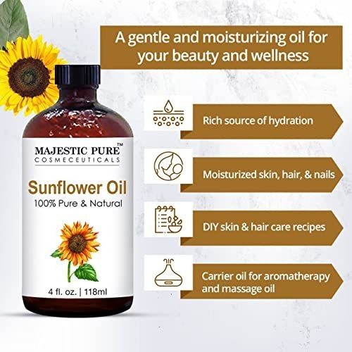 Salud y Equipamiento Médico - Aceite De Girasol Puro Y Natural  Majestic Pure 4