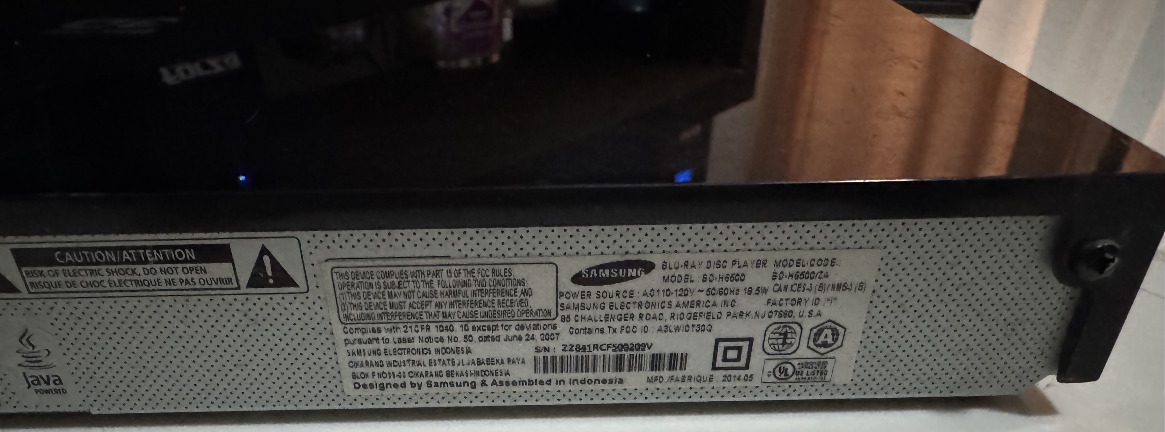 otros electronicos - Reproductor de Blu-ray 3D Samsung BD-H6500 4