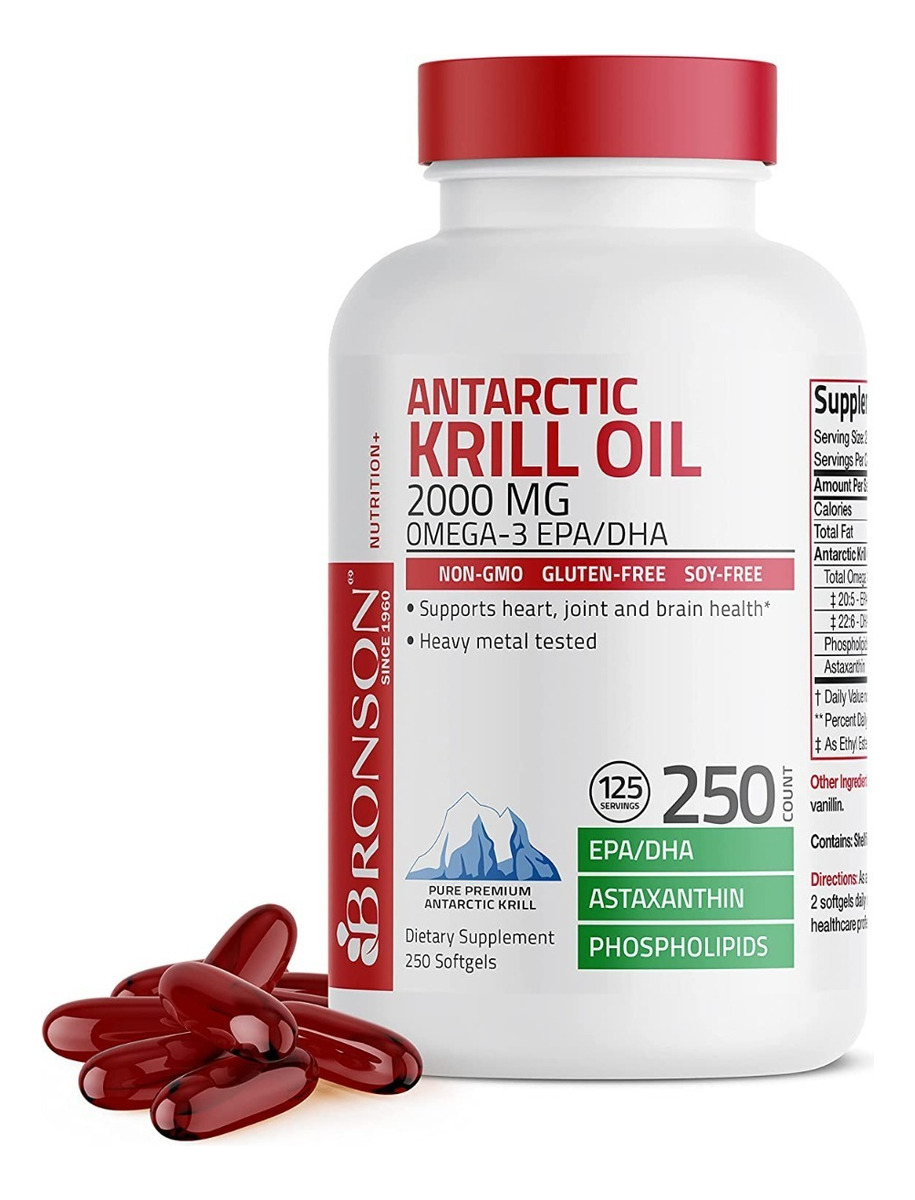 Salud y Equipamiento Médico - Aceite De Krill 250caps Bronson - - Unidad A $1256 0