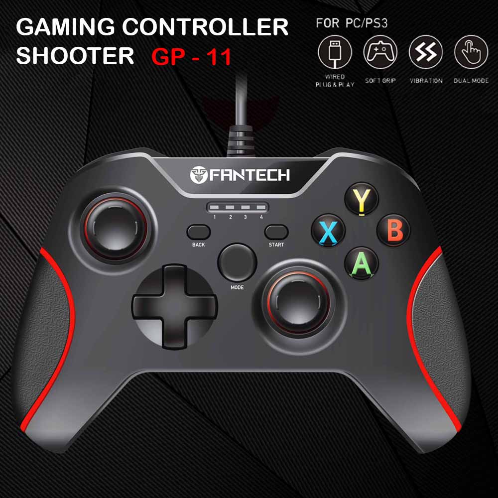 computadoras y laptops - GAMEPAD FANTECH GP11, PARA PC/PS3,Controlador de juego USB


 0