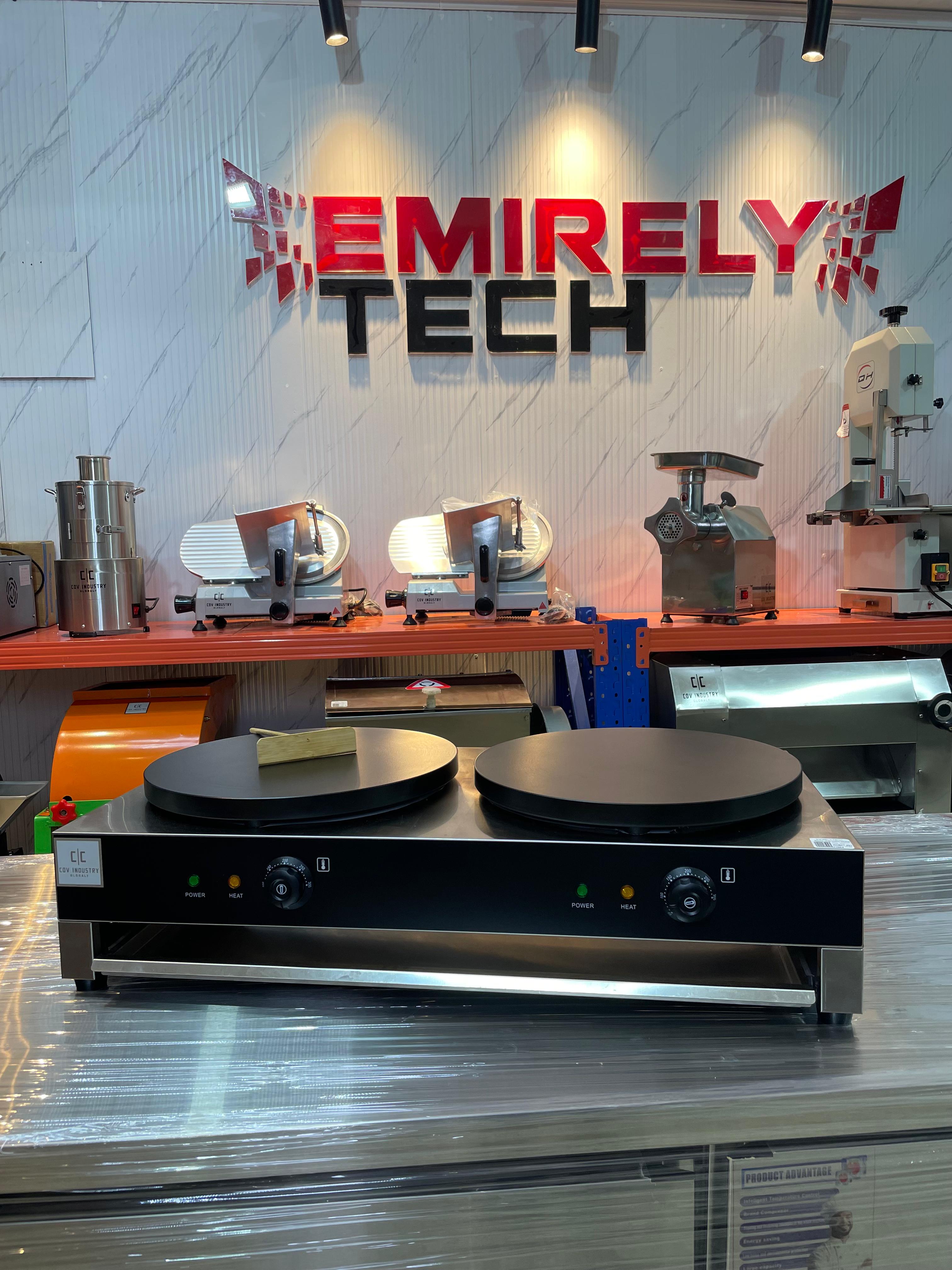 equipos profesionales - Crepera de doble parrilla para hacer crepe creps 1