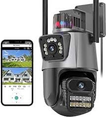 camaras y audio - Cámara de Seguridad Wifi Doble Lente 2MP Full HD