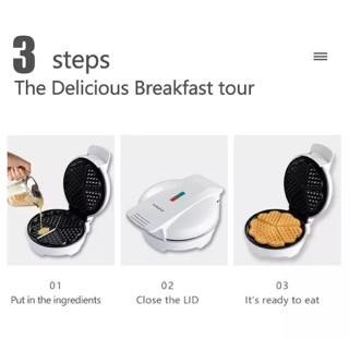 electrodomesticos - Waffle Maker Forma de corazón Waffle Sandwich Maker wafflera waflera 1
