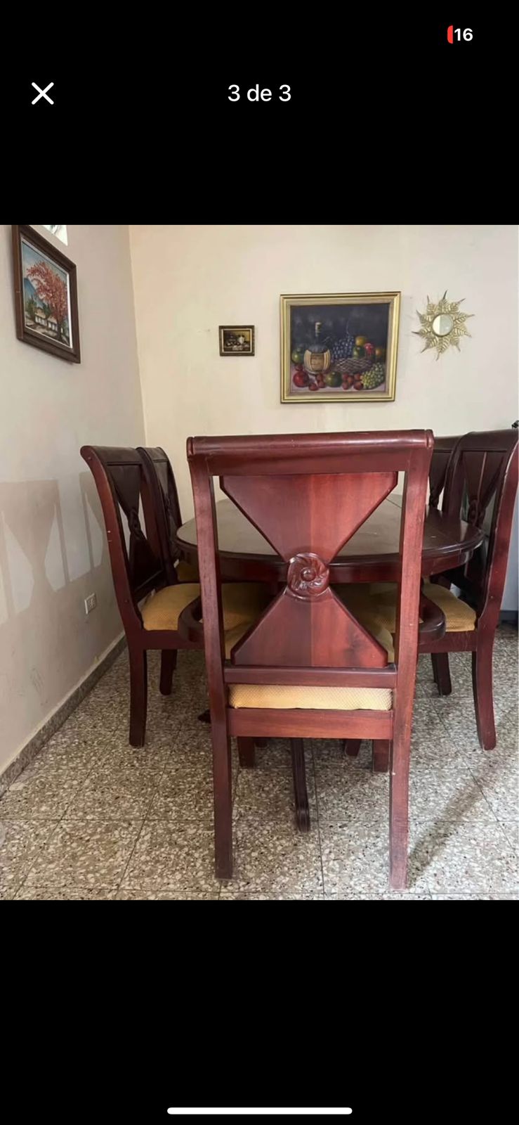muebles y colchones - Comedor de caoba 4