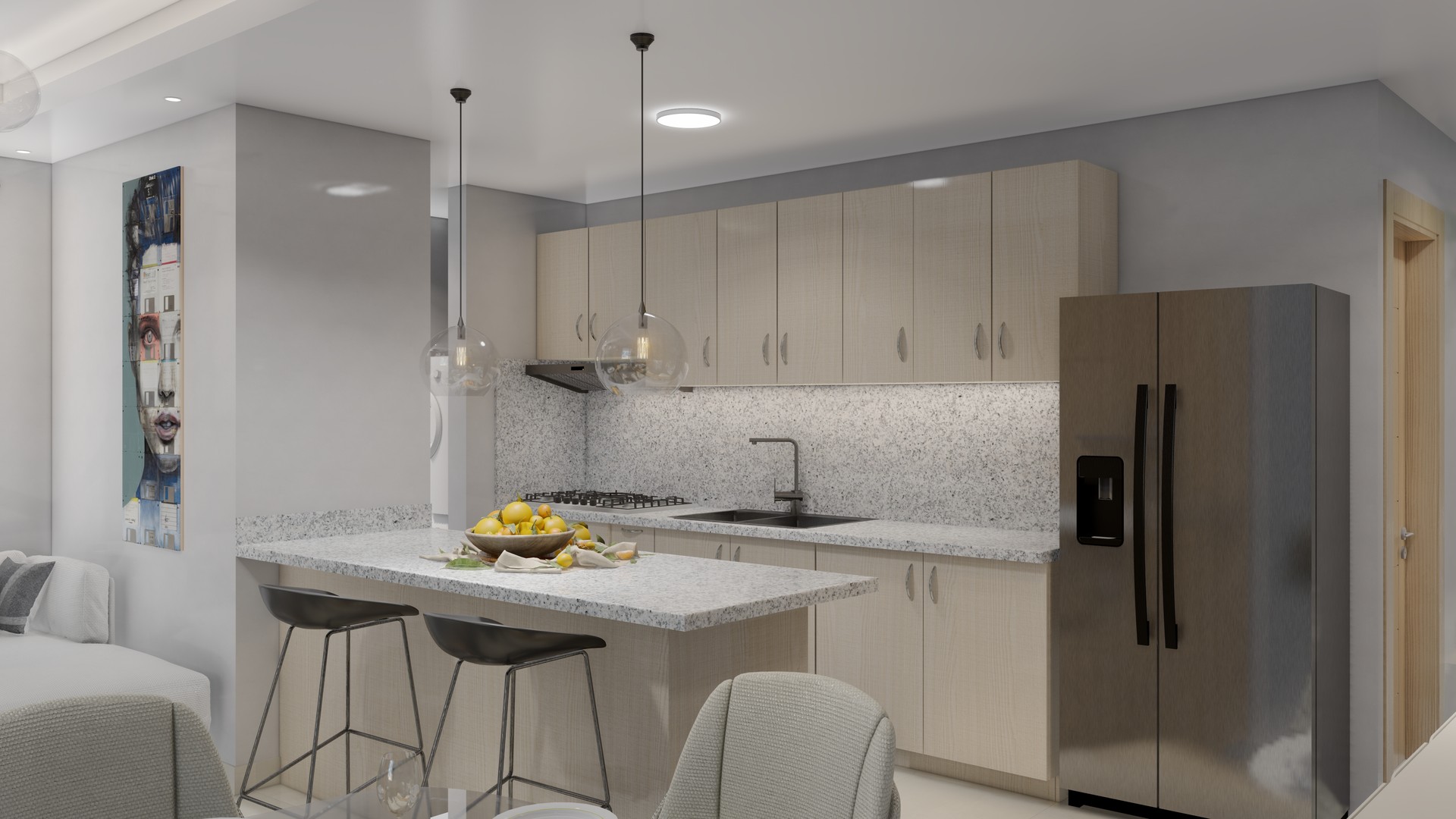 apartamentos - Hermoso y moderno proyecto de apartamentos de 7 niveles. Ultimo nivel Pent House 6