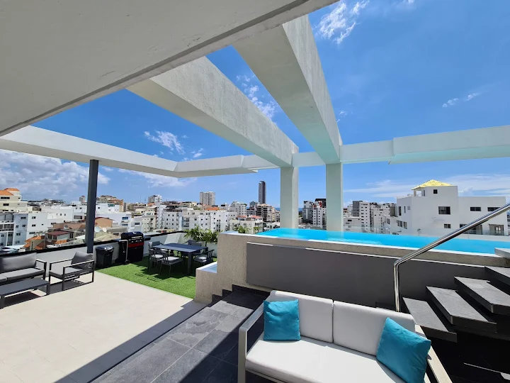 apartamentos - 🇩🇴Alquiler Bella Vista Amueblado 1H🛏️1/2B🛀1P🏎️ BBQ, Piscina, Gym 7