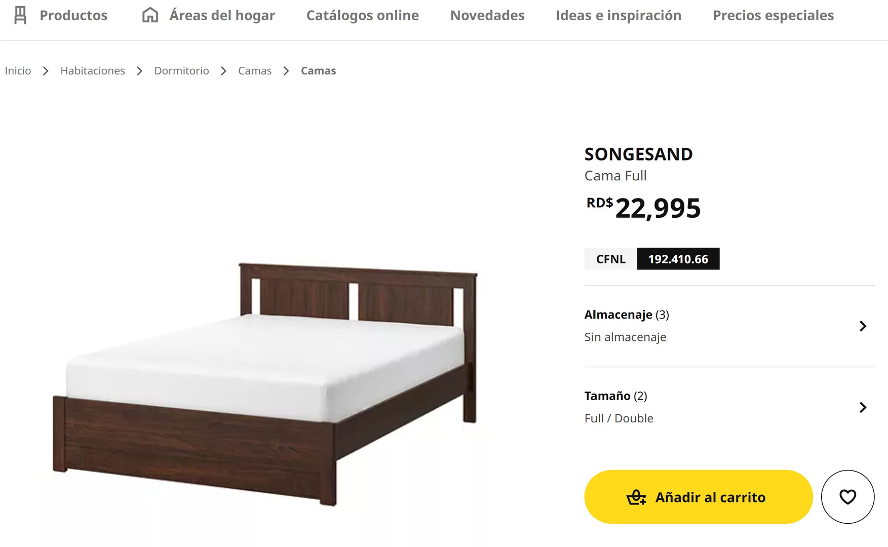 muebles y colchones - Cama Full S