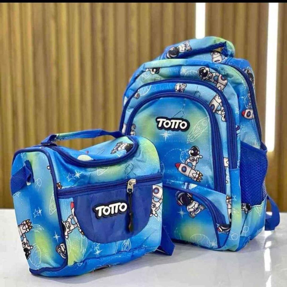 accesorios - Mochila Morral Bulto + Lonchera. combo set  0