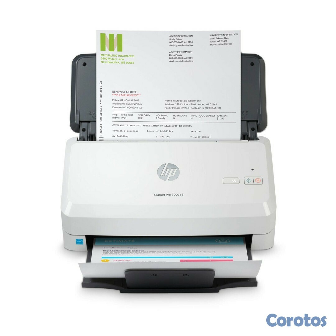 impresoras y scanners - SCANNER HP SCANJET PRO 2000 S2 SHEETFEED SCANNER - LETTER - 35 PPM / 75 IPM - 12 3