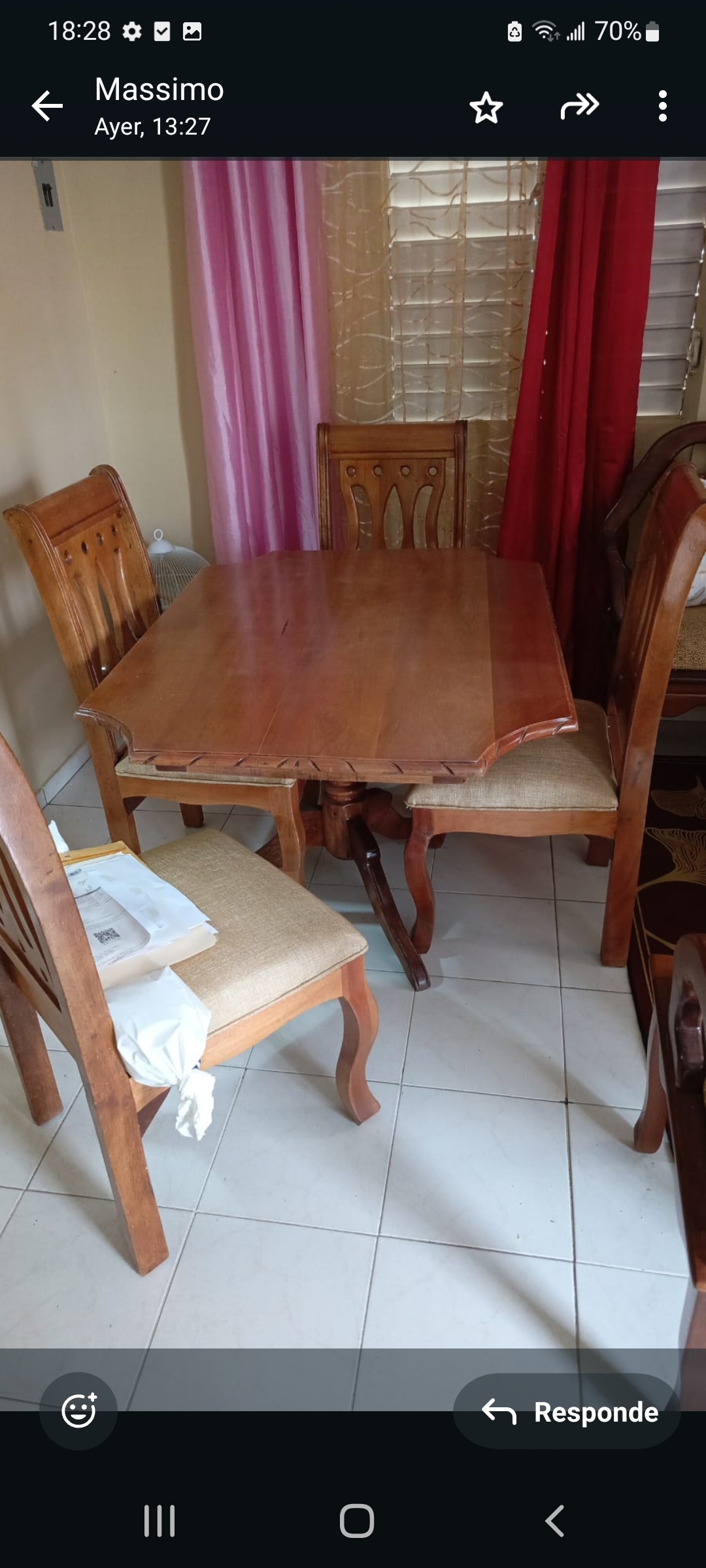 muebles y colchones - Se vende bar estufa y mesa 2