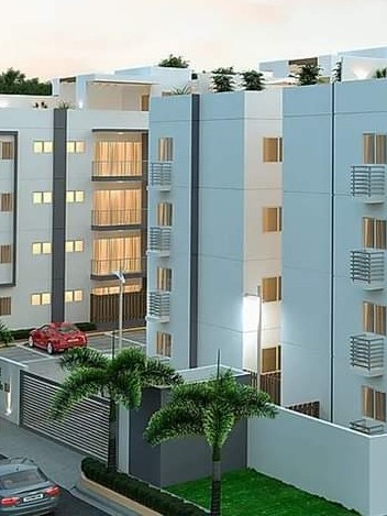 apartamentos - ! DIOS! HERMOSO Residencial con Picsina! Km 14 Aut  Duarte, detrás Banco Popular 9