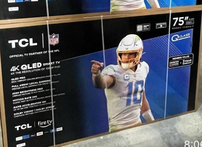 tv - SMART TV TCL DE 75 PULGADAS QLED 4K NUEVA