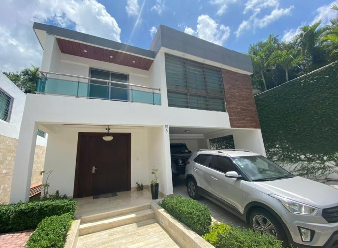 casas - Casa Moderna  En Alquiler Amueblada En Altos de Arroyo Hondo  1
