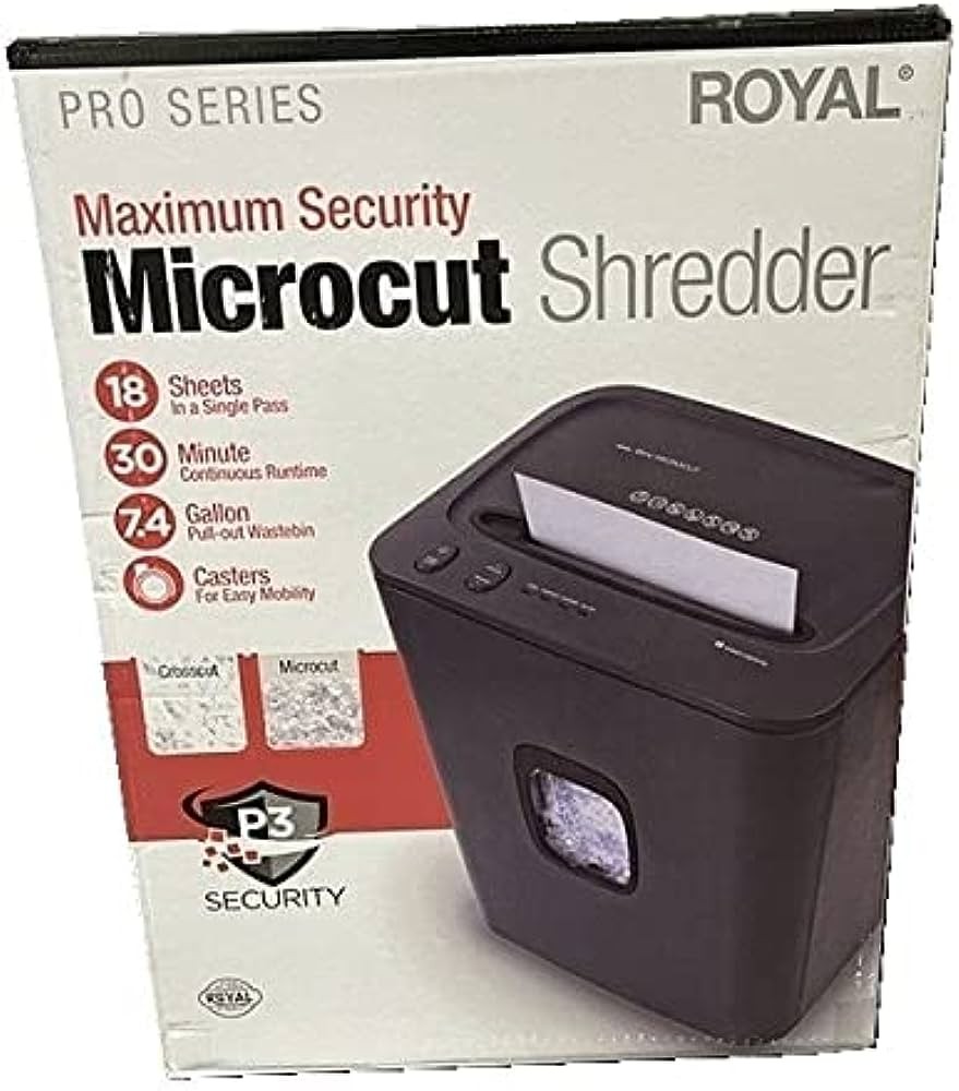 impresoras y scanners - TRITURADORA DE PAPEL ROYAL 18MC, 18 HOJAS MICRO CORTE, DESTRUYE TC, CD/DVD