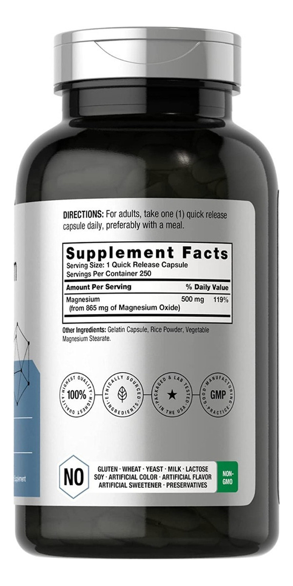 Salud y Equipamiento Médico - Oxido De Magnesio 500mg Horbaach 1