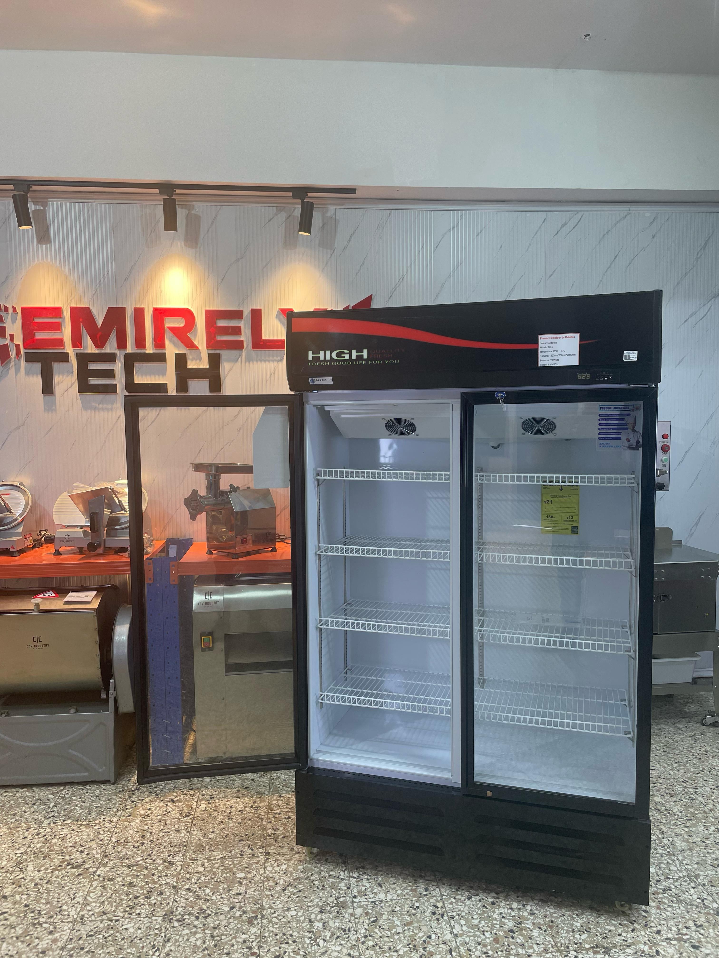 equipos profesionales - Freezer frizer refrigerador exhibidor de 2 puertas 8
