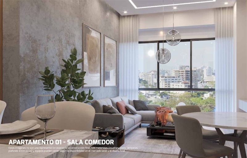 apartamentos - Venta de apartamentos en el Distrito Nacional avenida Winston Churchill 3