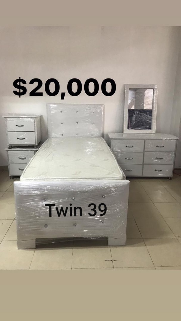 muebles y colchones - Juego de Habitación Twin 39 con Colchon