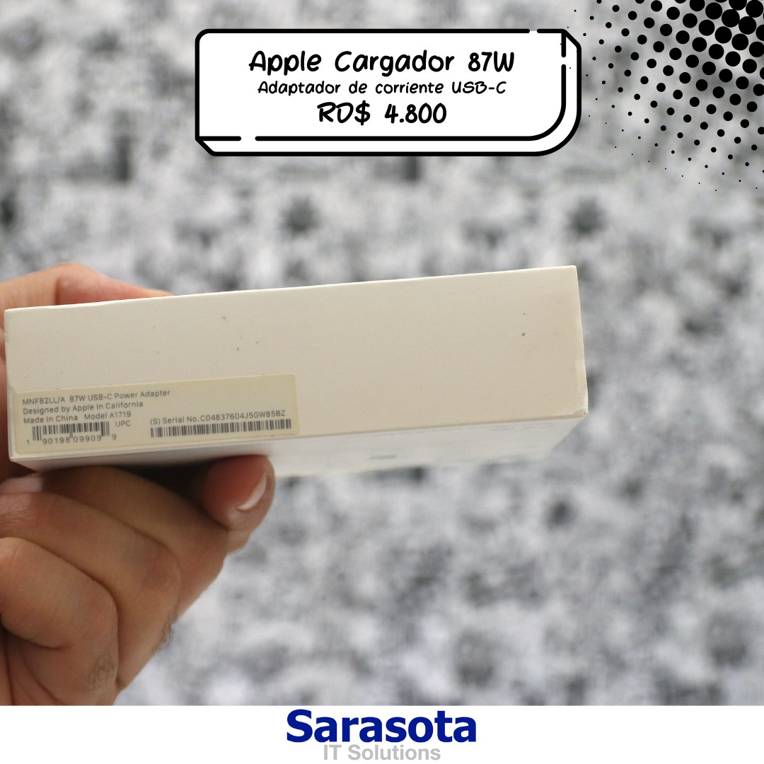 accesorios para electronica - Adaptador de corriente USB-C de 87W de Apple (Cargador o Fuente) 2