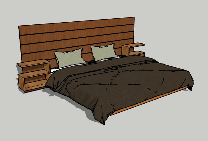 muebles y colchones - cama flotante 