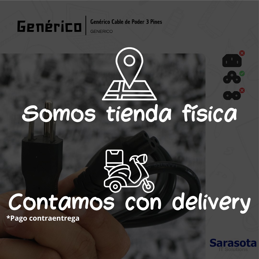 accesorios para electronica - Cable de fuente de 6 pies, 3 pines 3